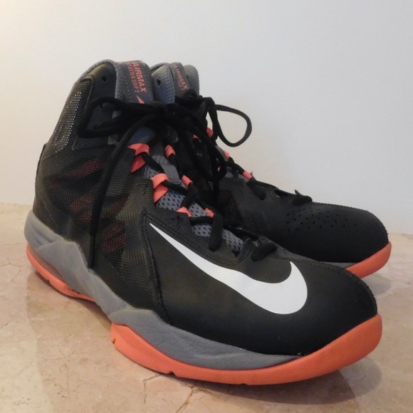 Nike Men's Stutter Step 2 Sneakers Sz 7.5 Black & Orange Air Max 653455-001 - Picture 2 of 8